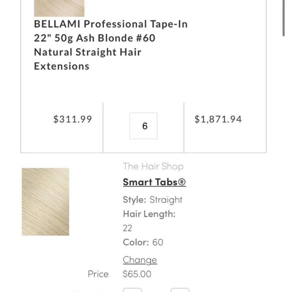 SOLD! 350g Blonde Bellami Pro Extensions